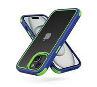 MobNano Cover Compatibile con iPhone 15, Sottile Antiurto AntiGraffio, Protettiva Custodia Compatibile con iPhone 15-6.1 Pollici - Blu/Verde