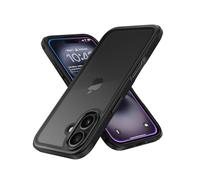 MobNano Cover Compatibile con iPhone 16, Sottile Antiurto AntiGraffio, Protettiva Custodia Compatibile con iPhone 16 - Nero