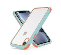 MobNano Cover Compatibile con iPhone XR, Sottile Antiurto AntiGraffio, Custodia iPhone XR - Azzurro/Arancio