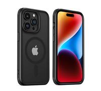 MobNano cover for iPhone 14 Pro magnetica, compatibile con MagSafe, cover magnetica colorata per iPhone 14 Pro, Protezione Antiurto di Livello Militare, Retro Resistente ai Graffi - Nero