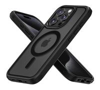 MobNano cover for iPhone 15 Pro Max magnetica, compatibile con MagSafe, cover magnetica colorata, Protezione Antiurto di Livello Militare, Retro Resistente ai Graffi - Nero