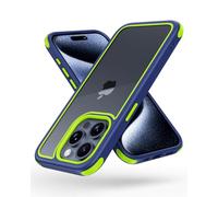 MobNano Cover for iPhone 15 Pro, Sottile Antiurto AntiGraffio, Protettiva Custodia Compatibile con iPhone 15 Pro Custodia - Blu/Verde
