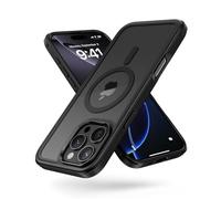 MobNano cover for iPhone 16 Pro Max magnetica, compatibile con MagSafe, cover magnetica colorata per iPhone 16 Pro Max, Protezione Antiurto di Livello Militare, Retro Resistente ai Graffi - Nero