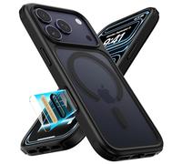 MobNano Cover for iPhone 17 Pro Max, Compatibile con MagSafe, Cover Magnetica Colorata per iPhone 17 Pro Max Custodia, Protezione Antiurto di Livello Militare, Retro Resistente ai Graffi - Nero