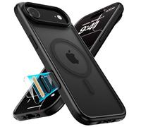 MobNano Cover for iPhone Air Magnetica, Compatibile con MagSafe, Cover Magnetica Colorata per iPhone Air Custodia, Protezione Antiurto di Livello Militare, Retro Resistente ai Graffi - Nero