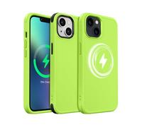 MobNano Cover per iPhone 13/14, Compatibile con MagSafe, Custodia Opaca Antiurto, 2 Stili di Colore Intercambiabili, Protezione Slim Fit Anti-Graffio Cover iPhone 13/14 - Verde Scuro