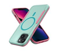 MobNano DBM - Custodia per iPhone 15, colore: Verde/Rosa