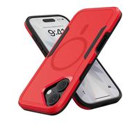 MobNano DBM - Custodia per iPhone 17, colore: Rosso/Nero
