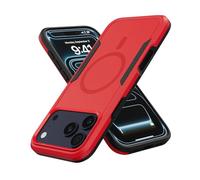 MobNano DBM - Custodia per iPhone 17 Pro, colore: Rosso/Nero