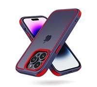 MobNano for cover iPhone 14 Pro, cover colorata per iPhone 14 Pro, Protezione Antiurto di Livello Militare, Retro Resistente ai Graffi, Custodia iPhone - Porpora/Rosso