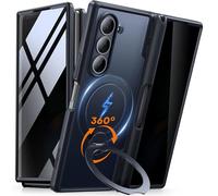 MOBOSI Supporto ad anello magnetico con rotazione a 360° per custodia Z Fold 6 con slot per penna S, compatibile con Magsafe, protezione di grado militare da 4,7 m, custodia antiurto per Samsung