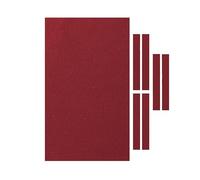 MOBUKJ.DDS Panno in feltro per biliardo, accessorio per tavolo da biliardo (rosso, 2,4 x 1,45 m)