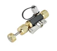 MOBUKJUU Set di strumenti di smontaggio del nucleo della valvola del vuoto, strumento di smontaggio del nucleo della valvola, strumento di manutenzione della valvola di precisione R410A (1/4 nero)