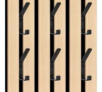 mobumeia 6 Pezzi Appendiabiti da Pannelli Fonoassorbenti, 13mm di Larghezza Ganci Appendiabiti da Parete in Metallo, Attaccapanni da Muro per Abiti Cappelli Borse Chiavi per Pannello Fonoassorbente