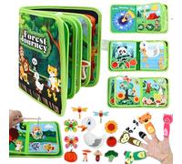 mobumeia Busy Board Montessori 1 Anno, Quiet Book Sensoriale Educativo Feltro Valigetta Giochi Montessori 1 2 3 Anni, Giochi Libro Interattivo Tavolo Pannello attività Didattici Regalo Bimbo