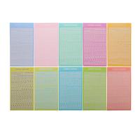 MOBUTOFU 10 Pezzi Adesivi Lettera Piccoli Autoadesivi in Pvc per Planner e | -z e Simboli Comuni, Font Arrotondati, Taglio Rapido, Scrittura Liscia, 10 Colori Pastello