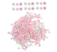 MOBUTOFU 10 Pezzi Charms in Resina a Forma di Stella a Cinque Punte Rosa per Decorazioni Unghie e Accessori per Borse Facili da Usare e Creativi