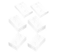 MOBUTOFU 10 Pezzi Custodia Trasparente per Cassette Audio, Scatola in PS | Protezione Robusta e Antipolvere, Uso Domestico su Scaffali, Espone le Copertine, per Gioielli e Cassette