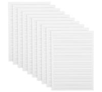 MOBUTOFU 10 Pezzi Quaderno per Carta Bianca Resistente a Sbavature e Cancellature Frequenti per Scrittura in Inglese Pagine Doppie Linee Tratteggiate e Punteggiate, per Scuola e Attività