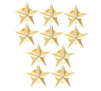MOBUTOFU 10 Spille a Forma di Stella a Cinque Punte, Distintivi Stellari per Abbigliamento, Decorazioni per Borse e Cappelli, Set da 10 Pezzi, Accessori Moda per Festa, Compleanno e Uso