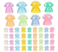 MOBUTOFU 100 Pezzi Decorazioni Fatate Glow In The Dark per Dollhouse Cake Topper e Vasi Miniature Artigianali per Micro e Decorazioni Casa