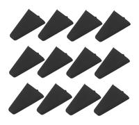 MOBUTOFU 12 Pezzi Cuscinetto in Silicone Nero per Supporto Friggitrice ad Aria Protezione Angolare, Facile Manutenzione per Preparazione e Pulizia Pasti