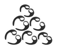 MOBUTOFU 12 Pezzi Ricambio Gommini in Silicone Nero per Auricolari da 10mm, Supporto Antiscivolo per Sport e Palestra, Compatibili Cuffie In-ear M1
