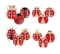 MOBUTOFU 12 pezzi Spille Cartoon Insetti con Coccinella Spille Moda per Donna e Ragazza Accessori Eleganti per Giacche Cardigan e Borse Idee Regalo per Feste e Cerimonie