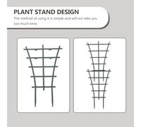 MOBUTOFU 12 pezzi Supporti Rampicanti per Piante da Giardino e Interno Struttura Mini in Plastica Resistente per Pomodori Piselli e Sostegno Esterno per Crescita Sana e Protezione da Vento