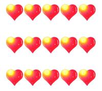 MOBUTOFU 15 Pezzi Spille a Forma di Cuore Rosse Luce LED e Interruttore un Pulsante, Accessori in Plastica per Abbigliamento Quotidiano e Decorazioni Natalizie
