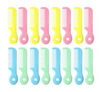 MOBUTOFU 16 Pezzi Set Spazzola e Pettine per Chioma Ragazzo Ragazza, Denti | Impugnatura Corta Ergonomica, Districante Dopo Bagno, Uso una Mano, per Toelettatura Delicata