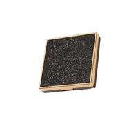 MOBUTOFU 1pezzi Palette Ombretti Vuota Scomparti Nero con Dorato Contenitore Trucco DIY per Donne e Ragazze Scatola Porta Ombretti Essenziale per Trucco Quotidiano