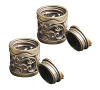 MOBUTOFU 2 pezzi Ciondoli in Rame Intagliato per Profumo Te Decorazione Appendi Chiavi e Borse Vintage Diffusore Aromatico Portatile per Casa Auto Ufficio