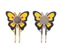 MOBUTOFU 2 Pezzi Marcatore Pallina Golf a Farfalla Clip Magnetica per | Ferro e Magnete, Fissaggio Sicuro Sul Cappello, Compatibile, per Segnare Sul Green