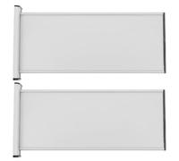 MOBUTOFU 2 Pezzi Targa per Porte in Lega di Alluminio Argento Doppia Faccia Design a Scorrimento e Inserto Estraibile Resistente a Ruggine e Sbiadimento per Ambiente Sanitario