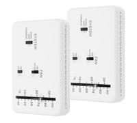 MOBUTOFU 2 Pezzi Termostato Analogico Rv Bianco per Raffreddamento e Forno,