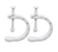 MOBUTOFU 2 strumenti per agopressione con clip fissa, strumenti di massaggio manuale per agopuntura regolabili, massaggiatore portatile per punti di pressione per alleviare la fatica di mani, piedi e