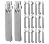 MOBUTOFU 20 Tiretti per Cerniera in Nylon Antideflagranti Doppio Strato e Foro di Blocco per Valigie e Borse da Viaggio, Accessori di Sicurezza per Riparazione Bagagli e Zaini