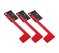 MOBUTOFU 3 Pezzi Metallo Rosso Kit Bandiera per Cassetta Postale | Sostituzione per Cassetta Postale, Stampa su Entrambe le Facce, Installazione Facile, Robusto per Tutte le Stagioni