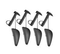 MOBUTOFU 4 paia Tendiscarpe Regolabili Neri Estensori Scarpe Resistenti Antideformazione Accessori per Mantenere Forma e Prolungare Vita Calzature Uomo