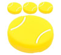 MOBUTOFU 4 Pezzi Antivibrazione per Racchetta da Tennis Forma di Pallina Ammortizzatore in Silicone per Assorbire Urti Facile da Applicare e Resistente Adatto Tutte Le Racchette da Tennis
