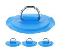 MOBUTOFU 4 Pezzi d Ring Patch per Paddleboard, Deck per Kayak, Toppa PVC Blu, Metallo, Fissaggio Leggero per Surfboard e Kayak, Principianti, e Outdoor