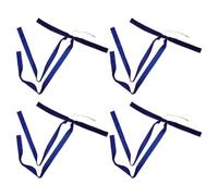 MOBUTOFU 4 Pezzi Fiocco Natalizio in Velluto Blu per Decorazioni Natalizie | Ornamento Raffinato, Facile da Fissare e Riutilizzabile, per Celebrazioni Festive, Sfondi Nozze, Stufa