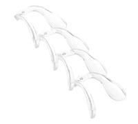 MOBUTOFU 4 Pezzi Naselli Silicone Trasparenti Antiscivolo Morbidi e Resistenti Nasali Comfort per e Sole Design Ergonomico per Ridurre Pressione Sul Naso