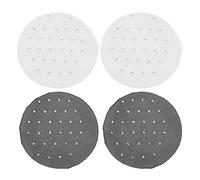 MOBUTOFU 4 Pezzi Retine per Chioma da Chignon (2 Nere + 2 Bianche) Accessori per Chioma da Donna e Ragazza, Retina Leggera Traspirante per Ballerine, Hostess, Matrimoni e Uso Quotidiano