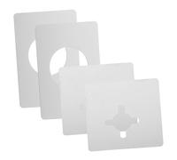 MOBUTOFU 4pezzi Piastra Rinforzante per Porta Acciaio Inossidabile Kit di Riparazione per Maniglie e Serrature Facile Installazione e Sicurezza Aggiuntiva per Porte di Casa e Ufficio