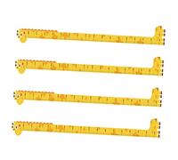 MOBUTOFU 4pezzi Wall Stickers Height Growth Chart for Kids Room Removable Nursery Decor with Cartoon Design for Height Measurement and Playroom