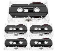 MOBUTOFU 5 cassette audio vergini per la registrazione - 60 minuti di registrazione audio nitida per discorsi, musica, voce, lezioni e quotidiano.
