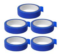 MOBUTOFU 5 Rotoli Nastro Etichette per Alimenti da Cucina, Blu, Carta | Pezzi per Freezer e Frigorifero, Scrittura Rapida, Adesione al Freddo, Rimozione Pulita