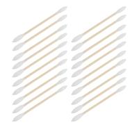 MOBUTOFU 500 Pezzi Bastoncini di Cotone a Doppia Punta Punta Precisa | Cotone Bianco, Assorbimento Elevato e Pelucchi, per Pulizia Dettagliata di Orecchie e Naso